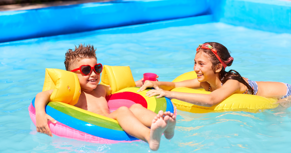 Kids in pool