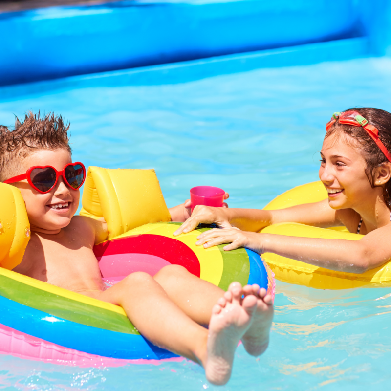 Kids in pool